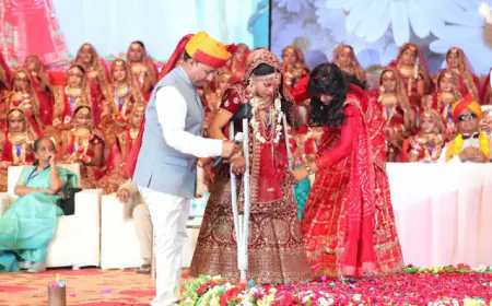 नारायण सेवा संस्थान का 39 वां दिव्यांग सामूहिक विवाह 'जल ही जीवन' के संदेश साथ सम्पन्न