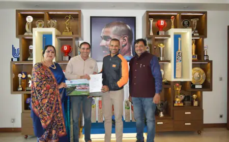 शिखर धवन के डा वन स्पोर्ट्स ने ब्लूमिंग डेल्स इंटरनेशनल स्कूल श्री गंगानगर के साथ किया राजस्थान की पहली विश्व स्तरीय खेल प्रशिक्षण अकादमी का शुभारंभ