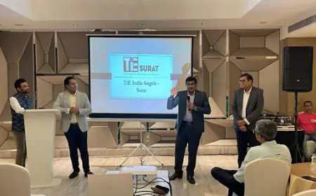 सूरत के स्टार्टअप्स को वैश्विक निवेशकों तक पहुंचाने के लिए प्लेटफॉर्म 'टाई-सूरत' लॉन्च