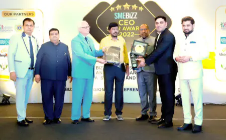 सेव अर्थ मिशन में दिए गए योगदान हेतु वातावरण से जुड़े टेक स्टार्टअप Yes  World के सह- संस्थापक संदीप चौधरी को सीईओ स्टार अवार्ड 2022 प्रदान