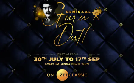 ज़ी क्लासिक की स्पेशल प्रॉपर्टी 'बेमिसाल गुरुदत्त' के साथ मनाया जा रहा है हिंदी सिनेमा के गुरु यानी गुरुदत्त का जश्न