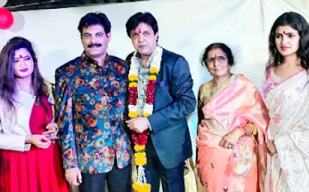 फ़िल्म व टीवी अभिनेता नीरज भारद्वाज का जन्मदिन पर बिजनेसमैन संजय श्रवण ने शानदार पार्टी का आयोजन किया